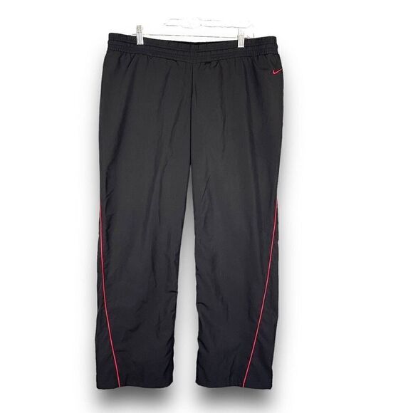 Nike The Athletic Dept. Black Wide Leg Crop Sweatpants Women's Large 370907-012 - Picture 1 of 13